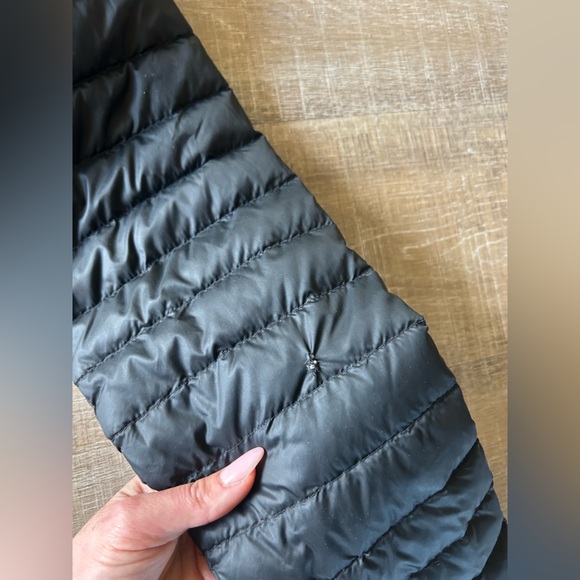 ▶️ The North Face TNF 700 Down Puffer coat Women’s Small black jacket hooded - Picture 7 of 16